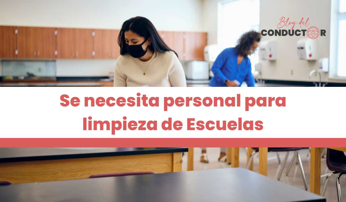 Se necesita personal para limpieza de Escuelas